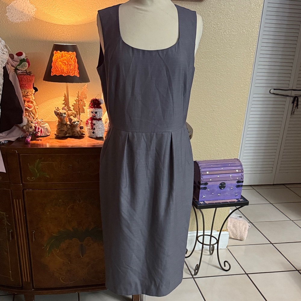 Calvin Klein Charcoal Midi Dress